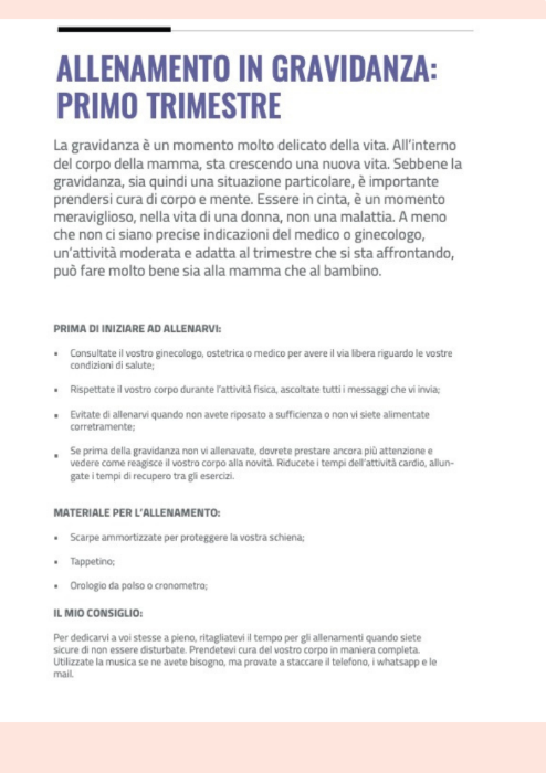 ESERCIZI SOFT di Allenamento in gravidanza+Planners e tracker giornalieri+ ebook di 30 Ricette Salutari