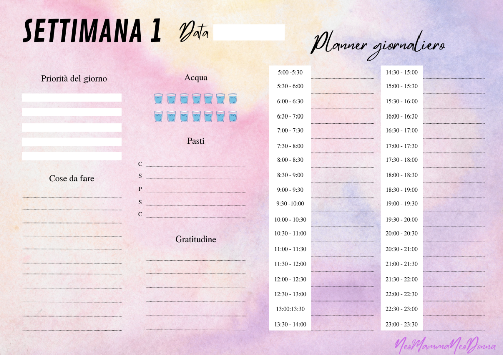 ESERCIZI SOFT di Allenamento in gravidanza+Planners e tracker giornalieri+ ebook di 30 Ricette Salutari